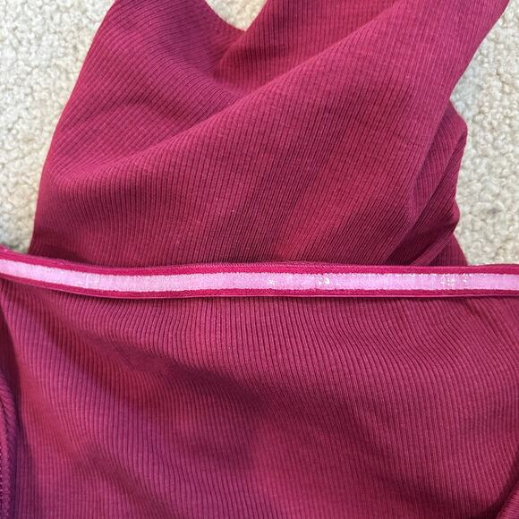 NWT ASTR X Fashionpass Valley Bodysuit Burgundy Cut Out Shell Party Size M - Picture 5 of 8